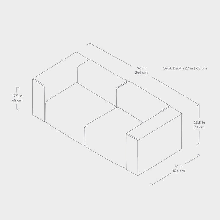 Nest Modular 2 - PC Sofa - ökenhem