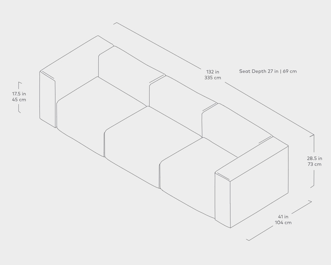 Nest Modular 3 - PC Sofa - ökenhem
