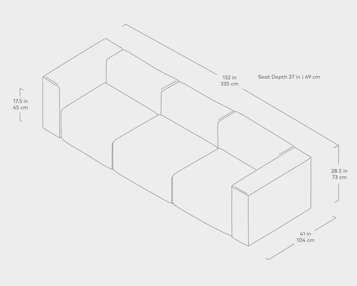 Nest Modular 3 - PC Sofa - ökenhem