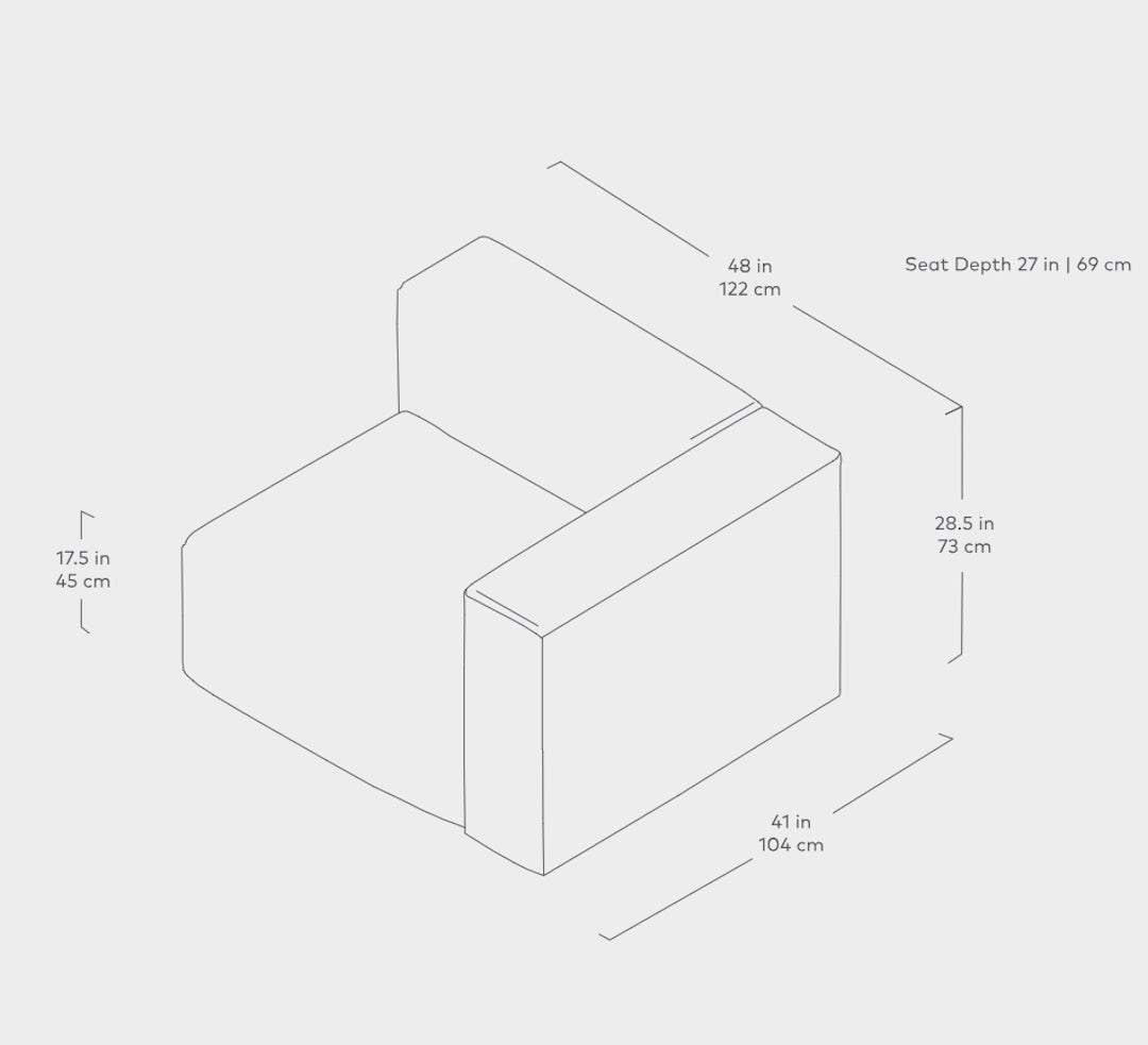 Nest Modular Right Arm - ökenhem