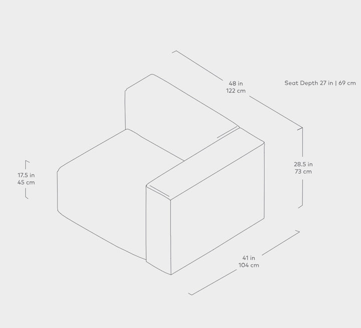 Nest Modular Right Arm - ökenhem