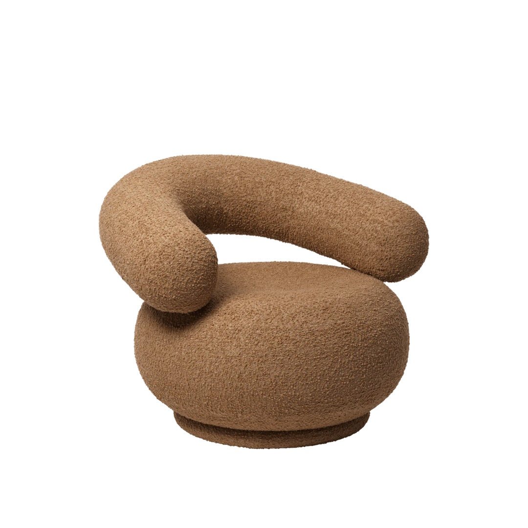 Orbo Lounge Chair - Raw Bouclé - ökenhem