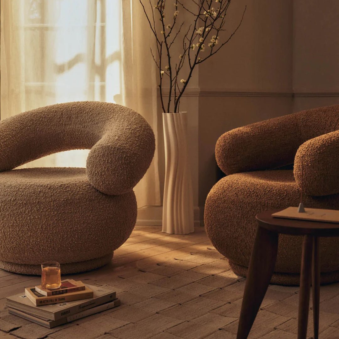 Orbo Lounge Chair - Raw Bouclé - ökenhem