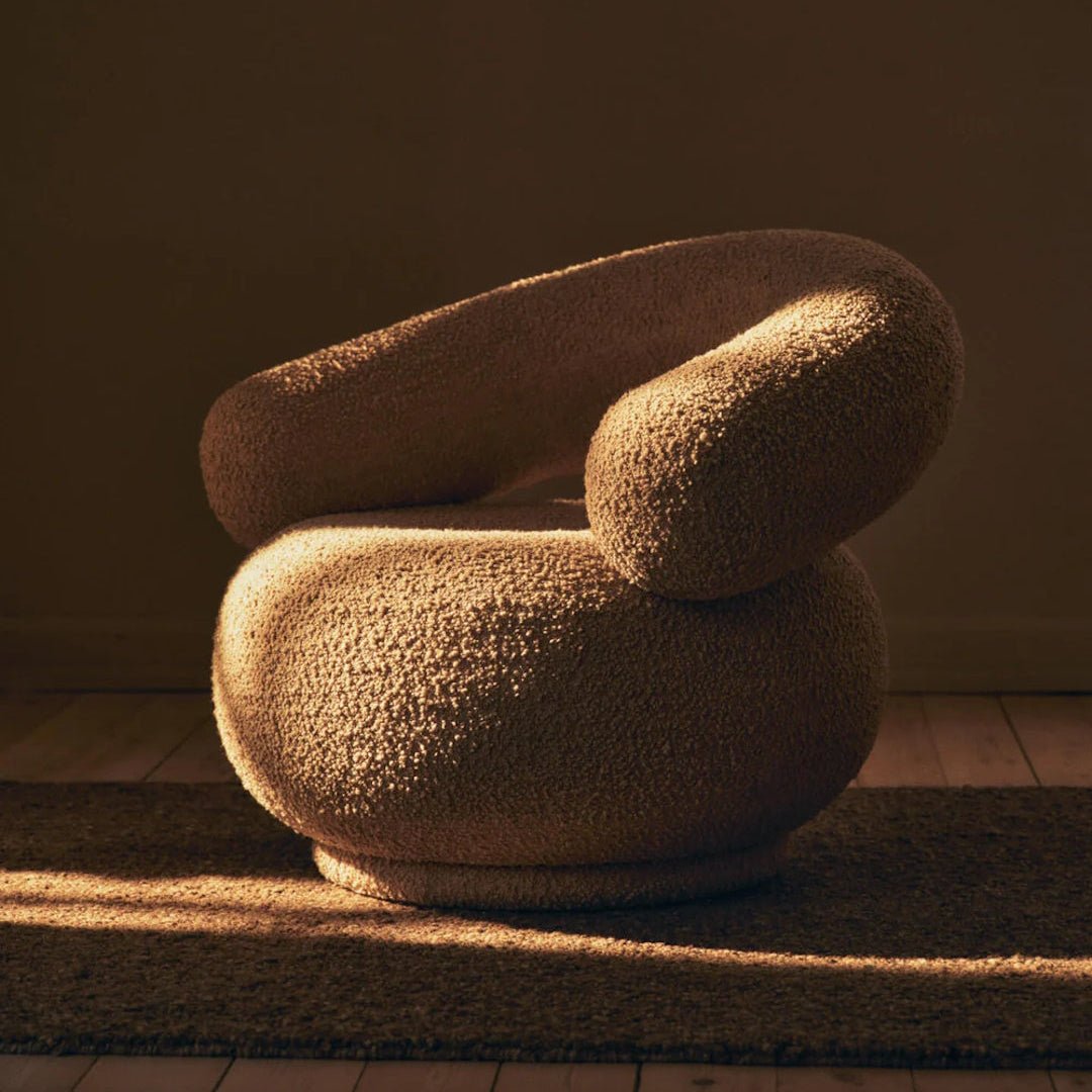 Orbo Lounge Chair - Raw Bouclé - ökenhem