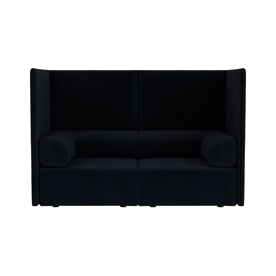 Palo Block 2-seater Sofa High Back with Armrests - ökenhem