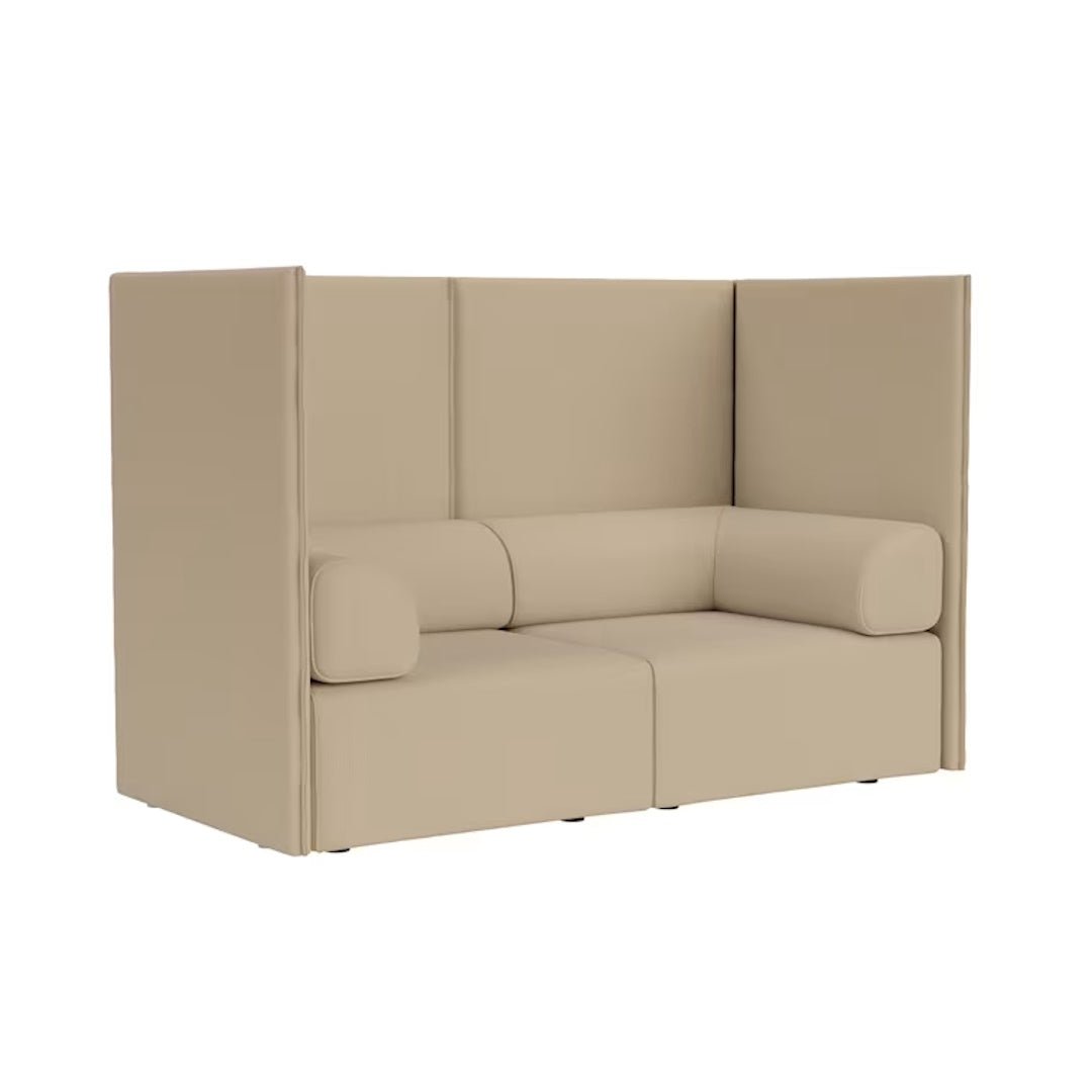 Palo Block 2-seater Sofa High Back with Armrests - ökenhem