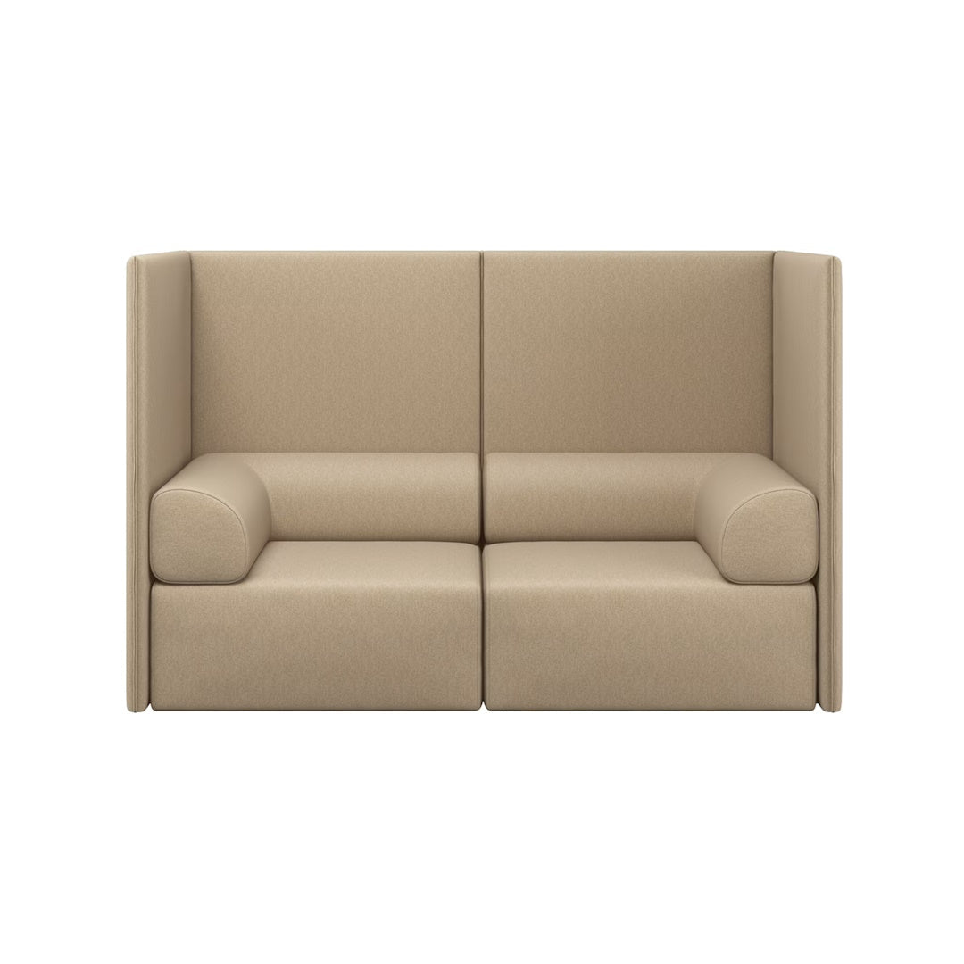 Palo Block 2-seater Sofa High Back with Armrests - ökenhem