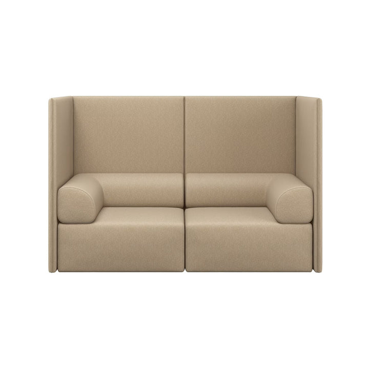 Palo Block 2-seater Sofa High Back with Armrests - ökenhem