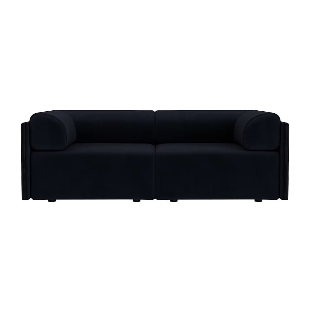 Palo Block 2-seater Sofa Low Back with Armrests - ökenhem