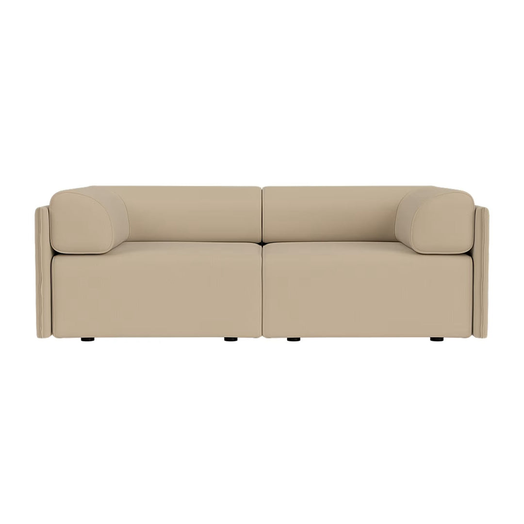Palo Block 2-seater Sofa Low Back with Armrests - ökenhem
