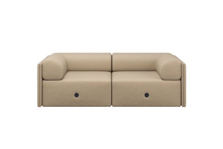 Palo Block 2 - seater Sofa Low Back with Armrests - ökenhem