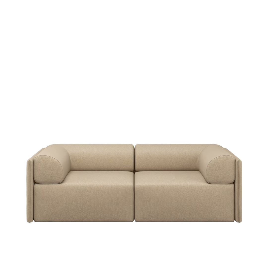 Palo Block 2-seater Sofa Low Back with Armrests - ökenhem