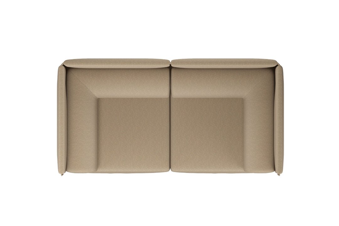 Palo Block 2 - seater Sofa Medium Back with Armrests - ökenhem
