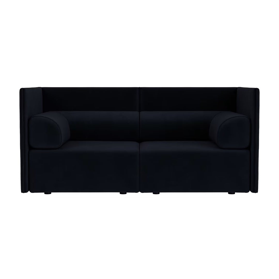 Palo Block 2-seater Sofa Medium Back with Armrests - ökenhem
