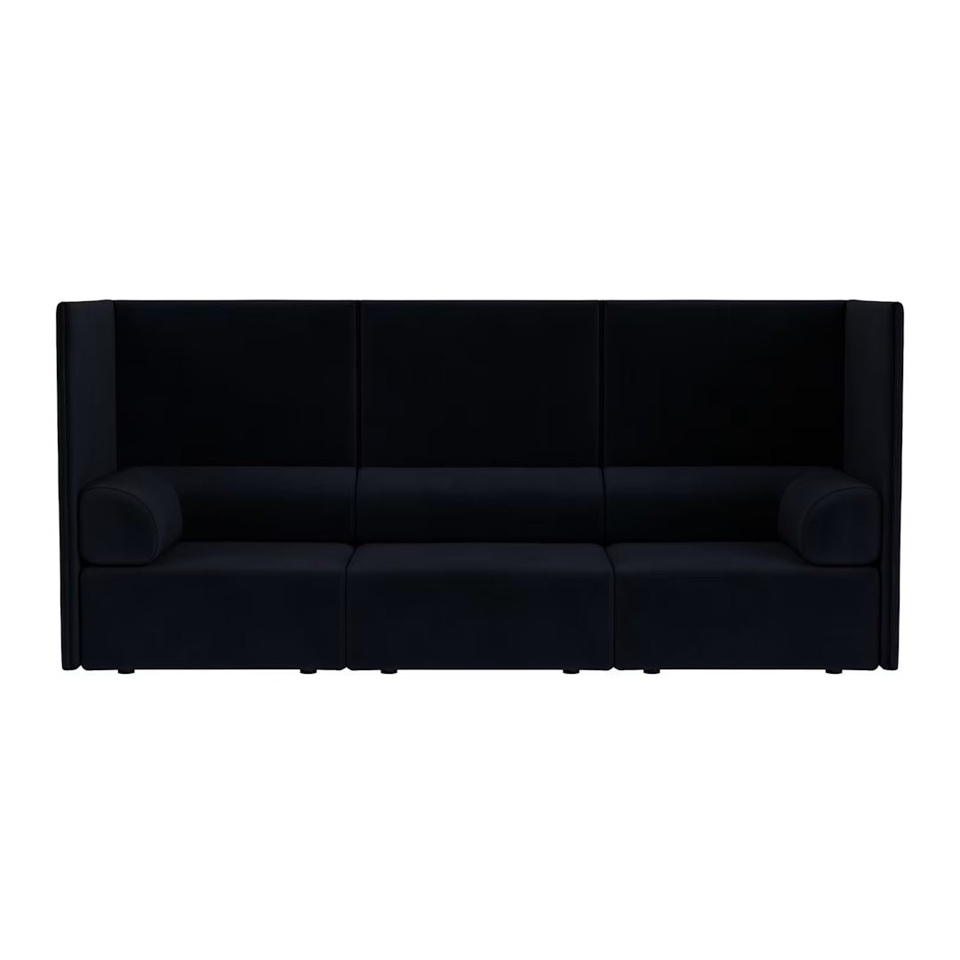 Palo Block 3-seater Sofa High Back with Armrests - ökenhem