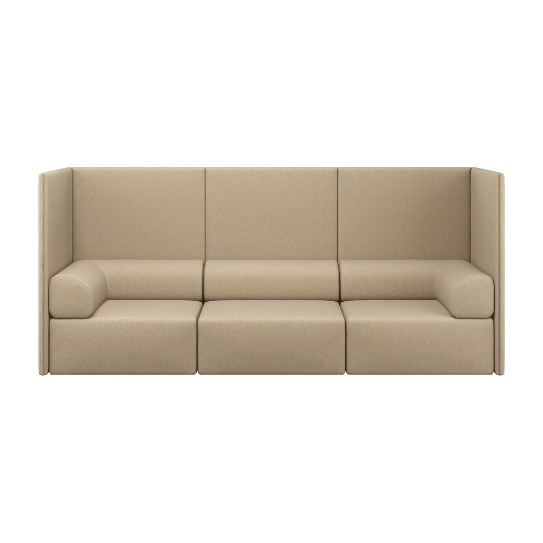 Palo Block 3-seater Sofa High Back with Armrests - ökenhem