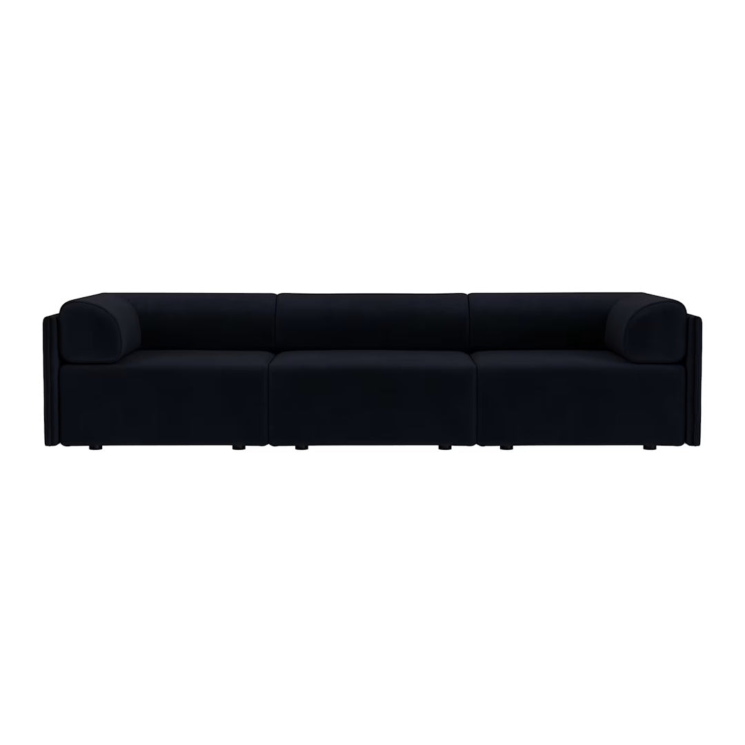 Palo Block 3-seater Sofa Low Back with Armrests - ökenhem