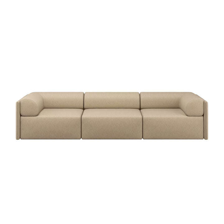 Palo Block 3-seater Sofa Low Back with Armrests - ökenhem