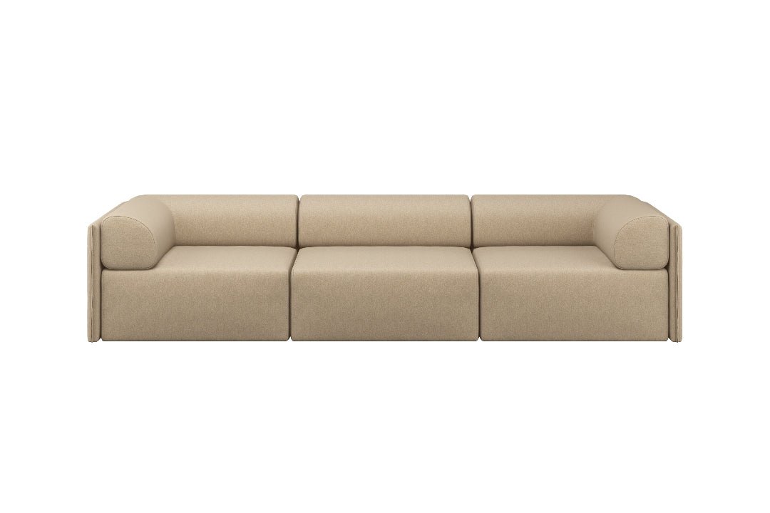 Palo Block 3 - seater Sofa Low Back with Armrests - ökenhem