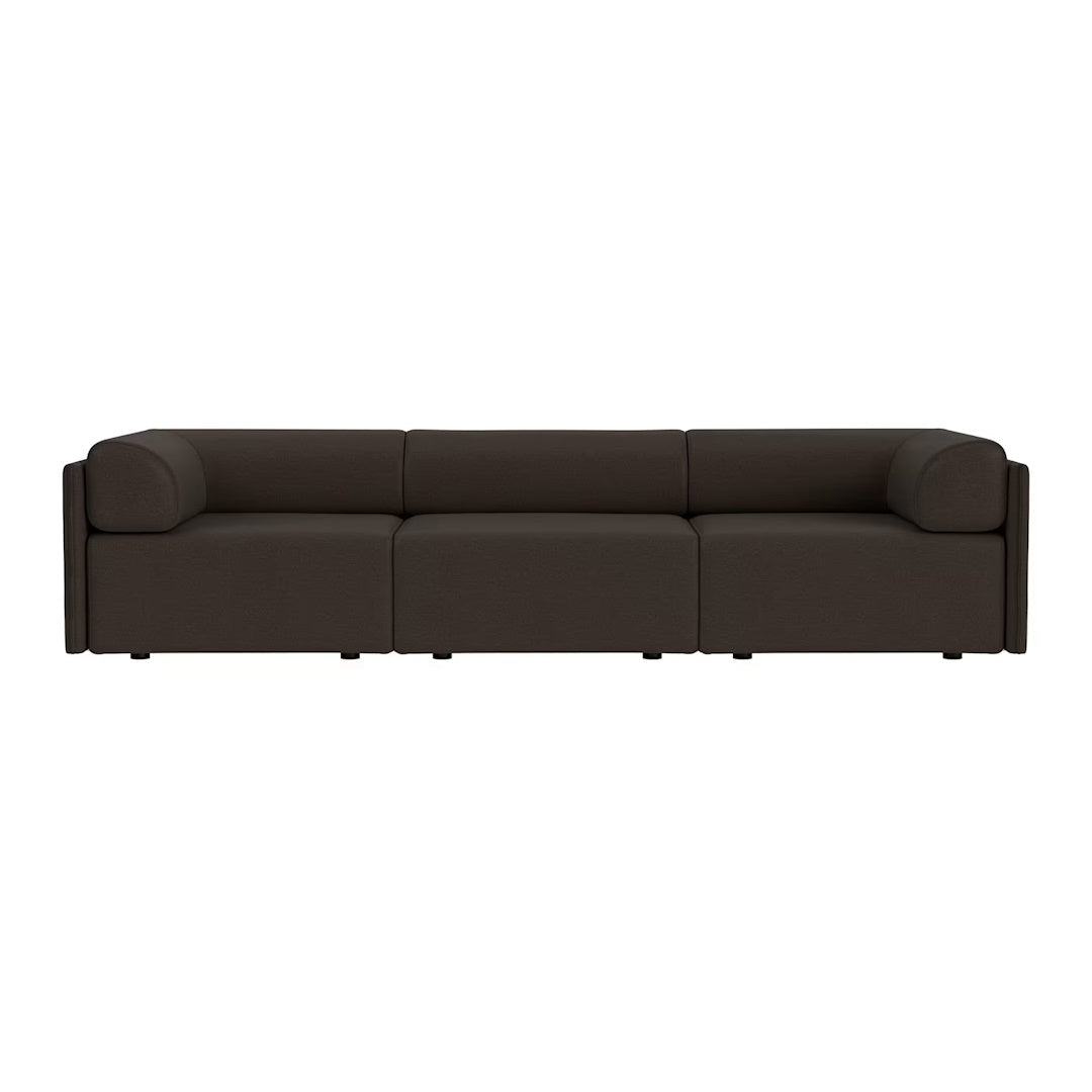 Palo Block 3-seater Sofa Low Back with Armrests - ökenhem