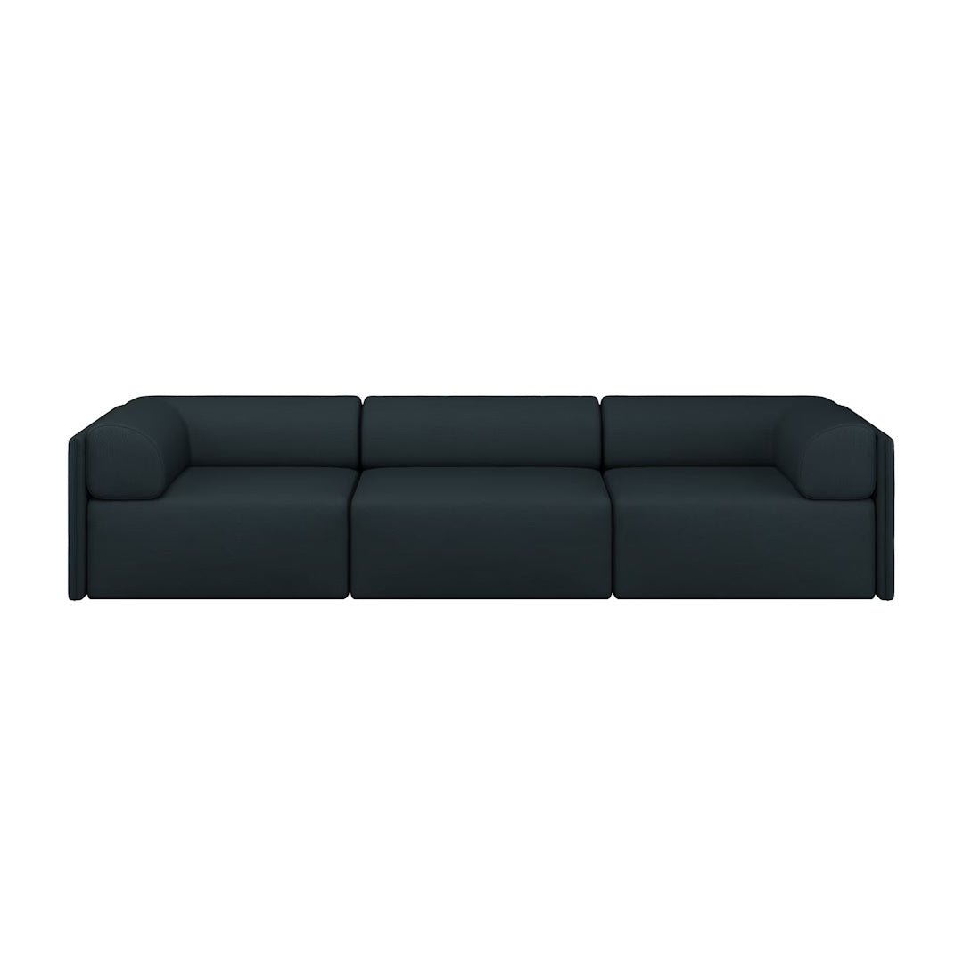 Palo Block 3-seater Sofa Low Back with Armrests - ökenhem