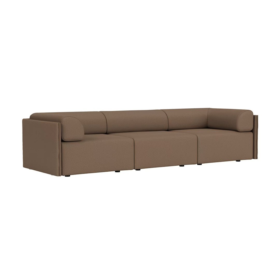 Palo Block 3-seater Sofa Low Back with Armrests - ökenhem