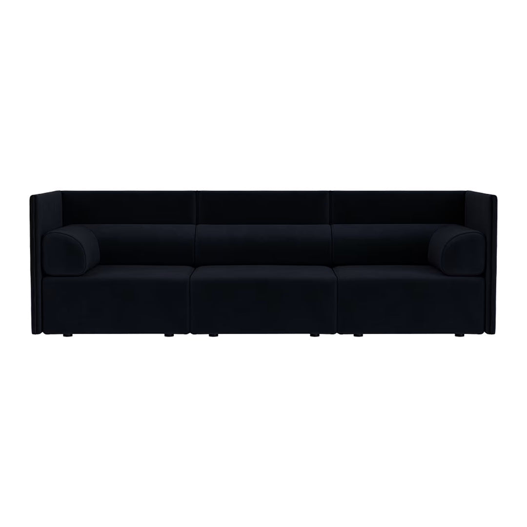 Palo Block 3-seater Sofa Medium Back with Armrests - ökenhem