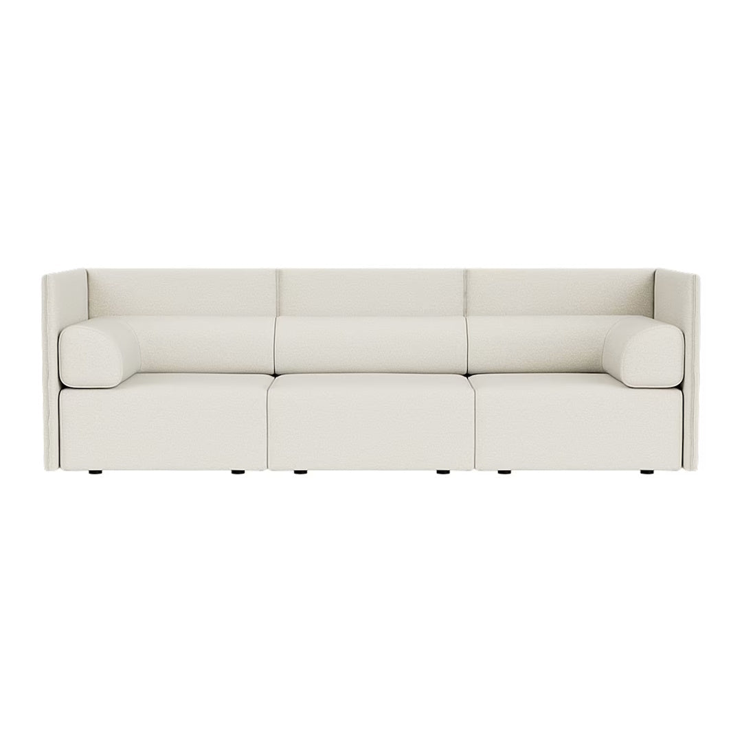 Palo Block 3-seater Sofa Medium Back with Armrests - ökenhem