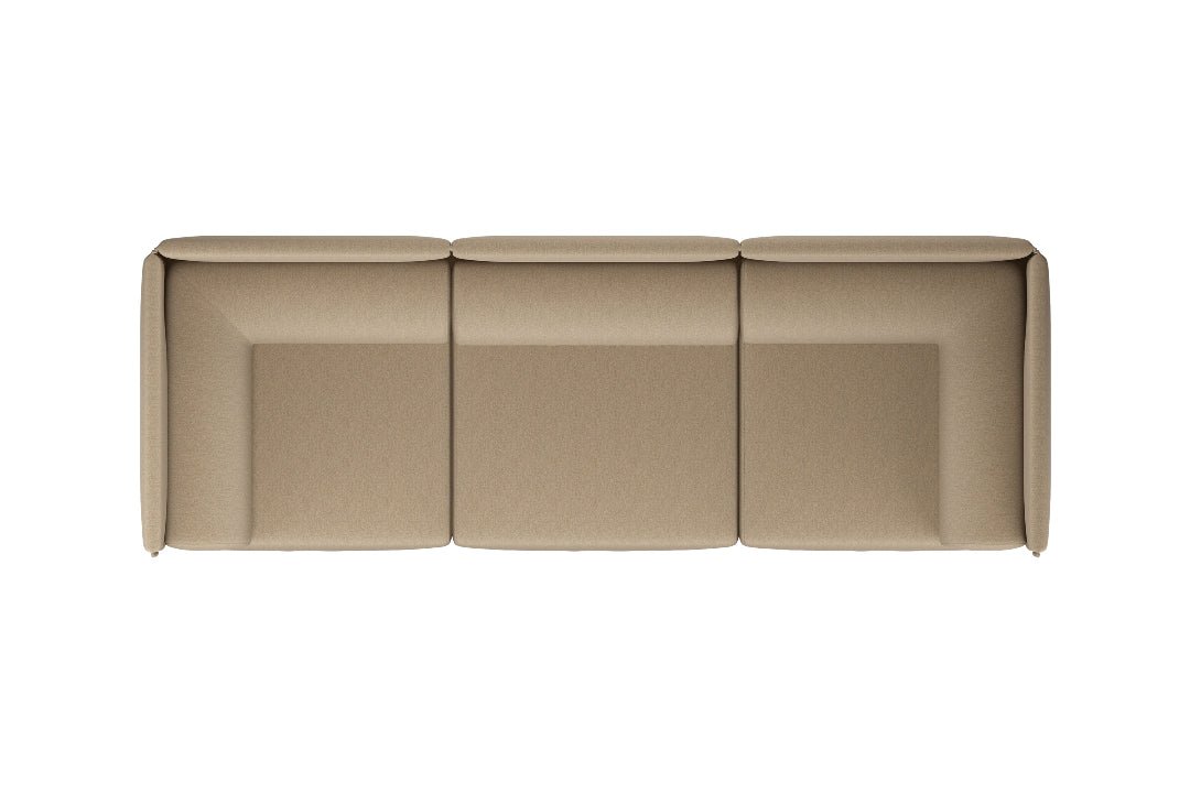Palo Block 3 - seater Sofa Medium Back with Armrests - ökenhem