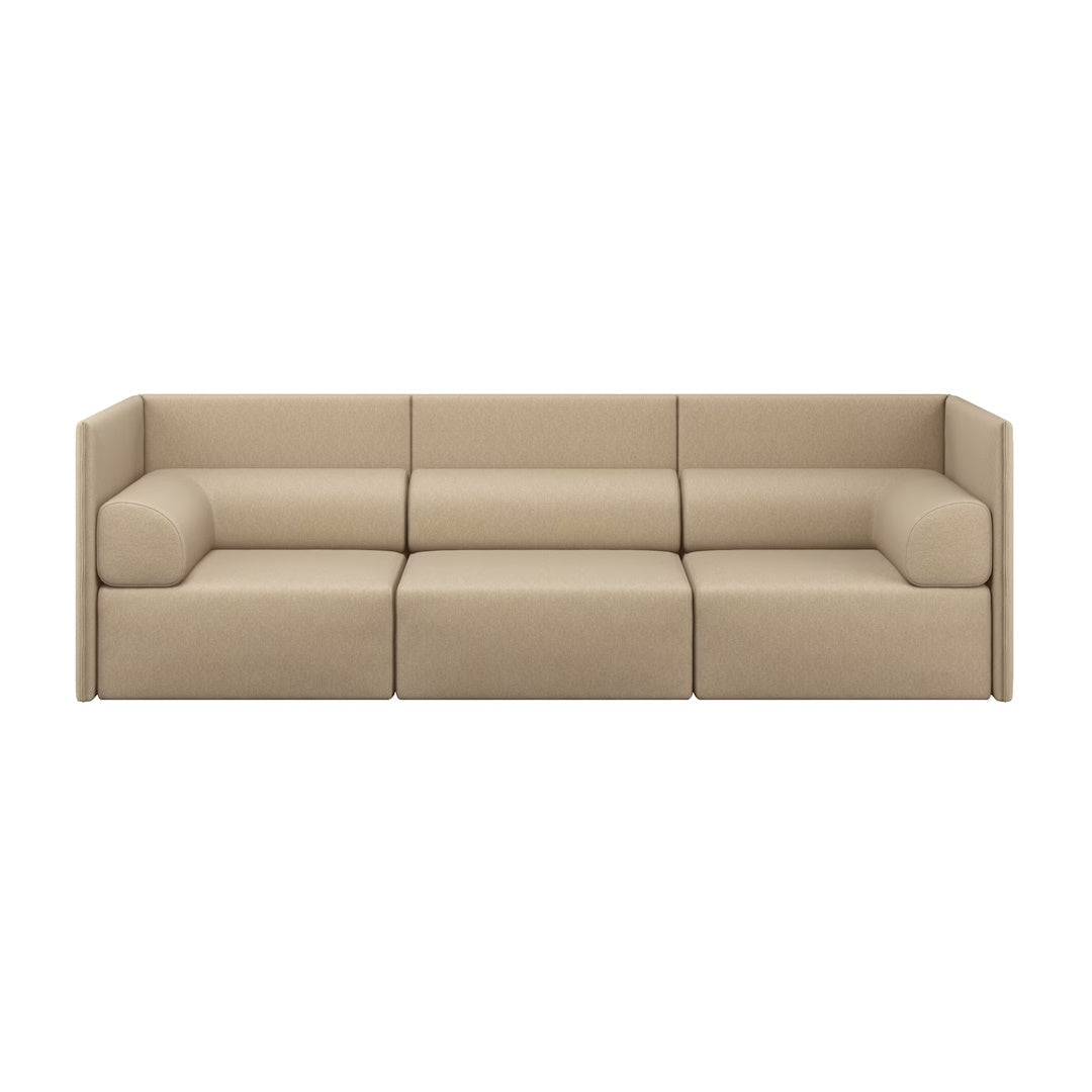 Palo Block 3-seater Sofa Medium Back with Armrests - ökenhem