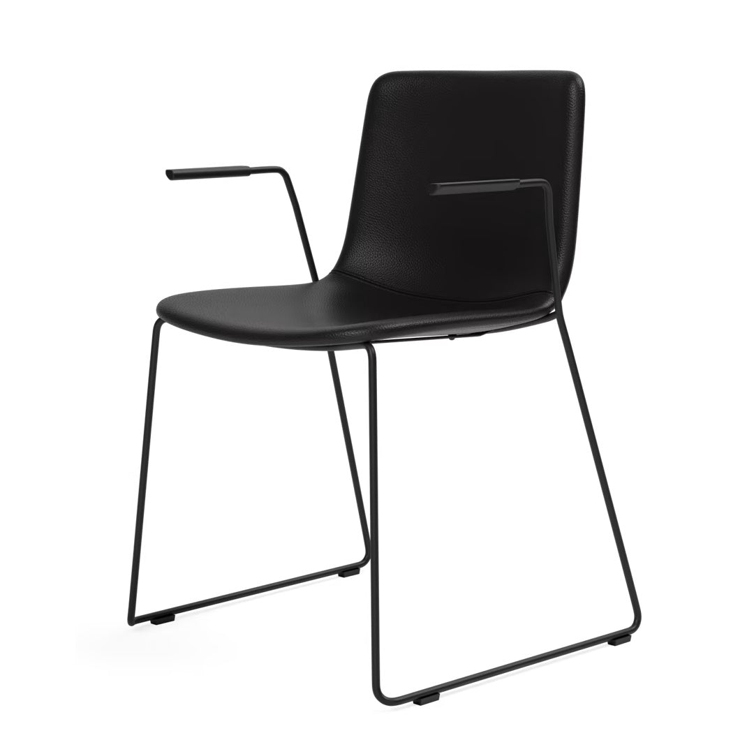 Pato Armchair - Sledge Base, Fully Upholstered - Stackable - ökenhem