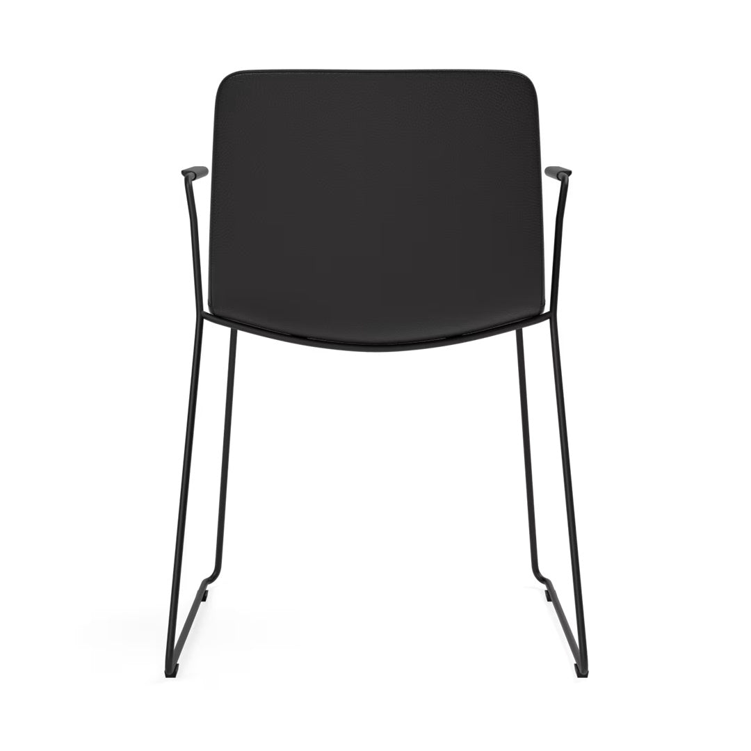 Pato Armchair - Sledge Base, Fully Upholstered - Stackable - ökenhem