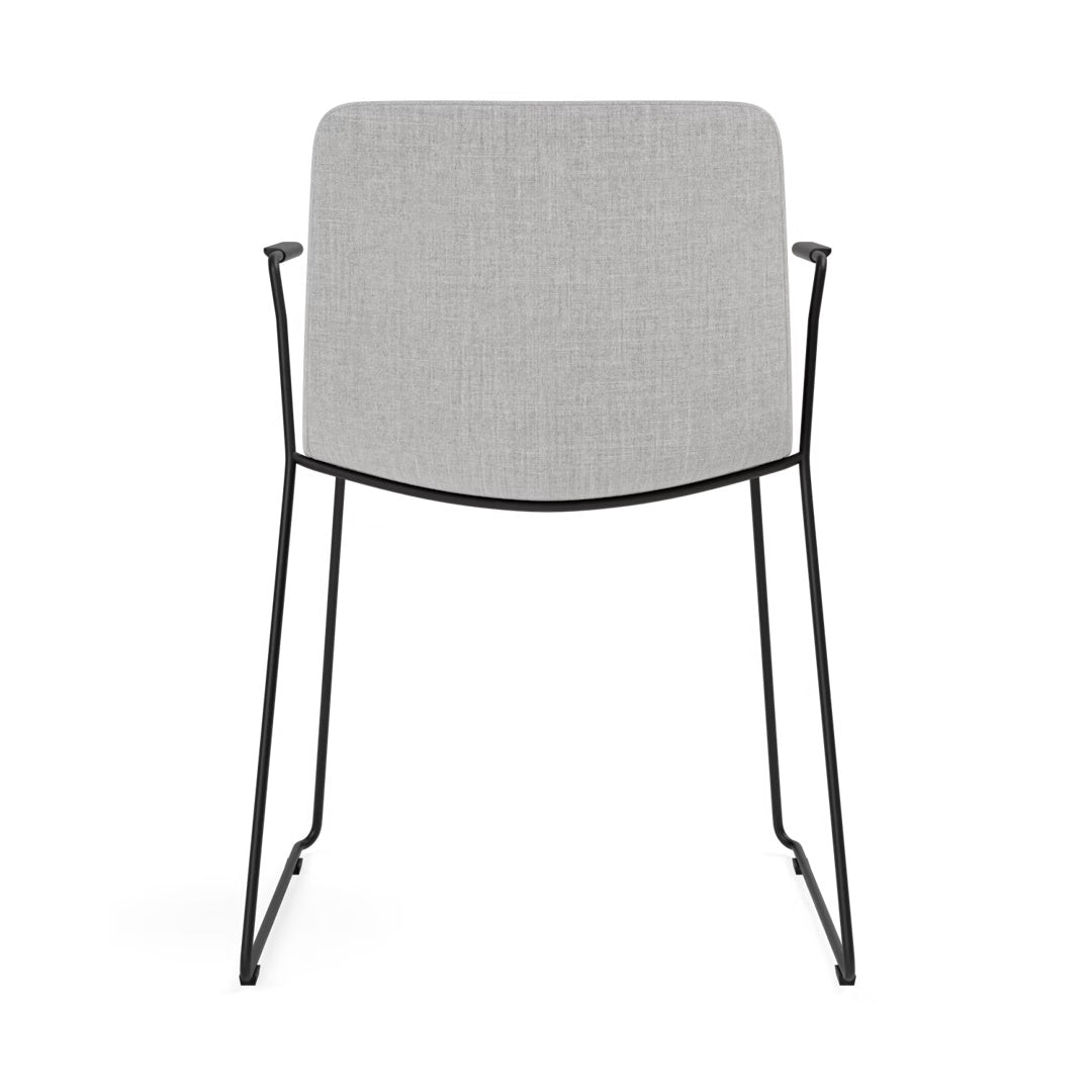 Pato Armchair - Sledge Base, Fully Upholstered - Stackable - ökenhem