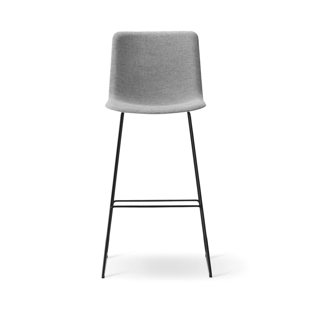 Pato Bar/Counter Stool - Sledge Base, Fully Upholstered - ökenhem