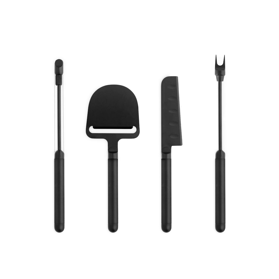 Pebble Cheese Knife Black - ökenhem