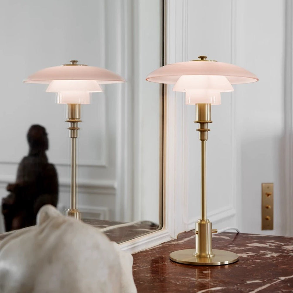 PH 2/1 Pale Rose Brass Table Lamp - ökenhem
