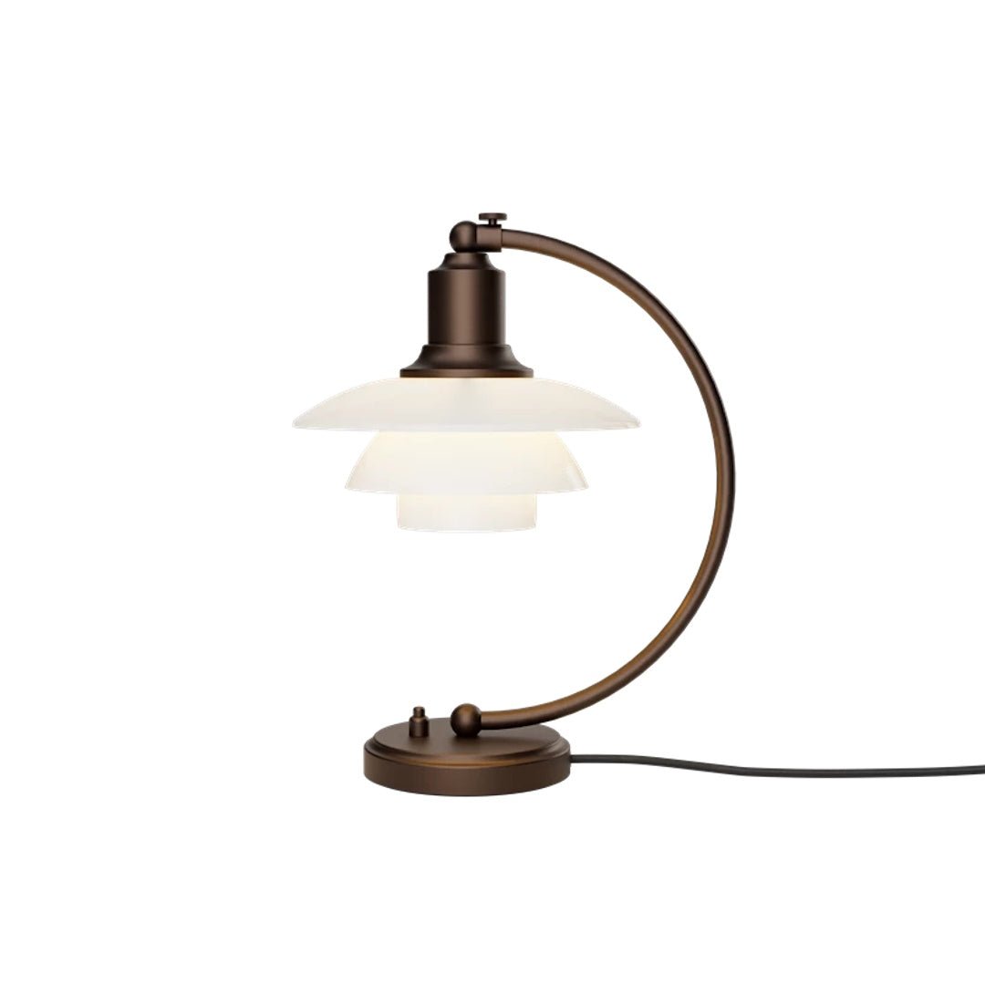 PH 2/2 Luna Aged Brass Opal Table Lamp - ökenhem