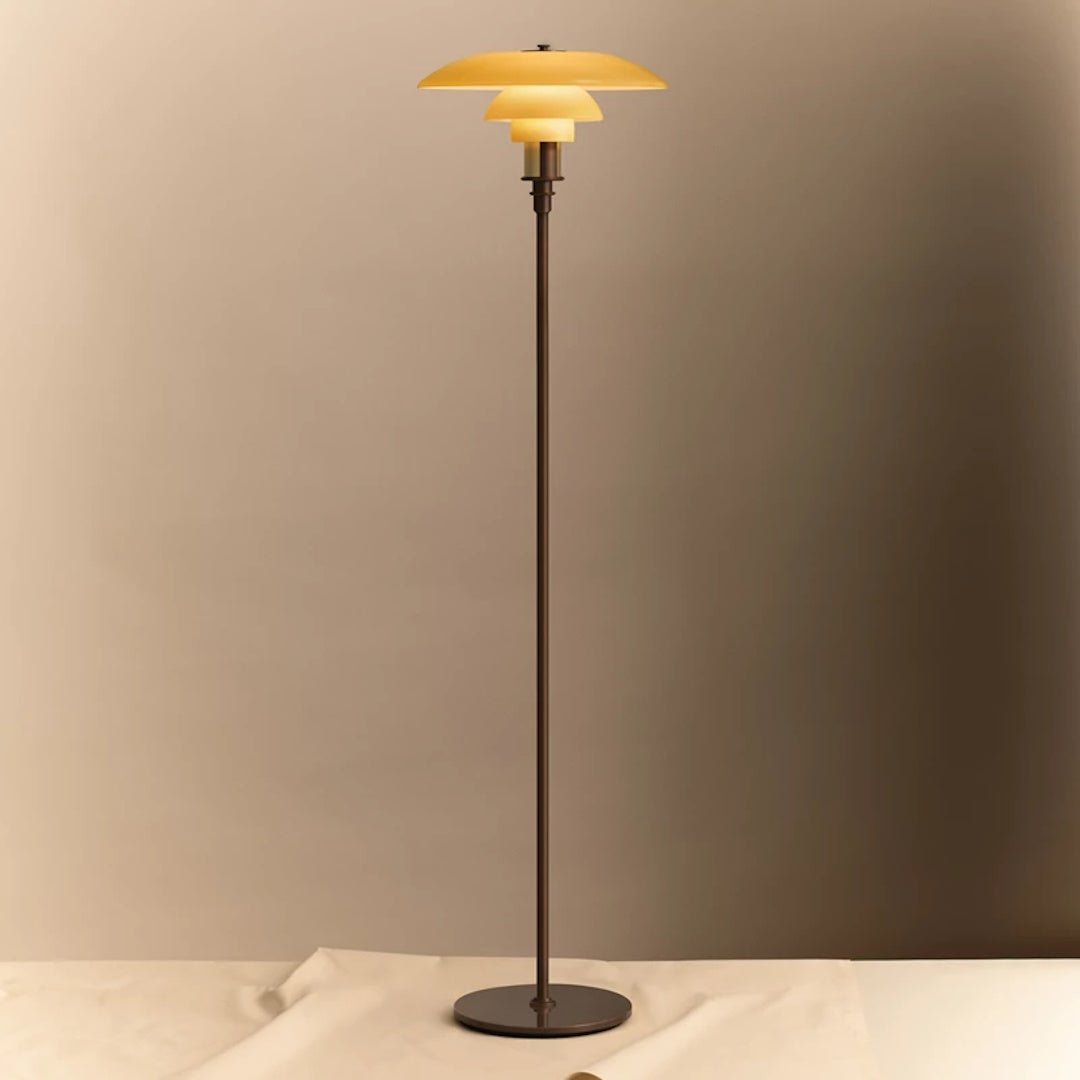 PH 3½ - 2½ Aged Brass Floor Lamp - ökenhem