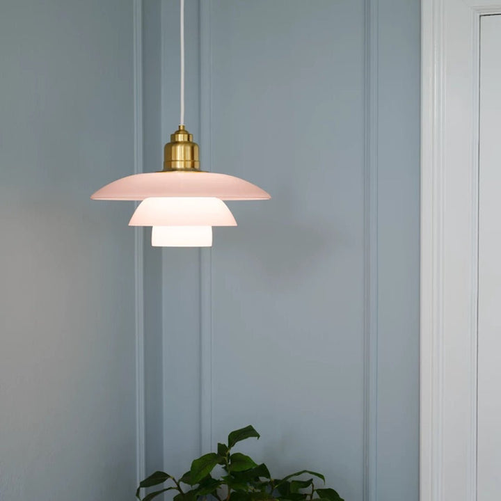 PH 3½ - 3 Pale Rose Brass Pendant Light - ökenhem