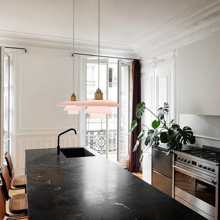 PH 3½ - 3 Pale Rose Brass Pendant Light - ökenhem