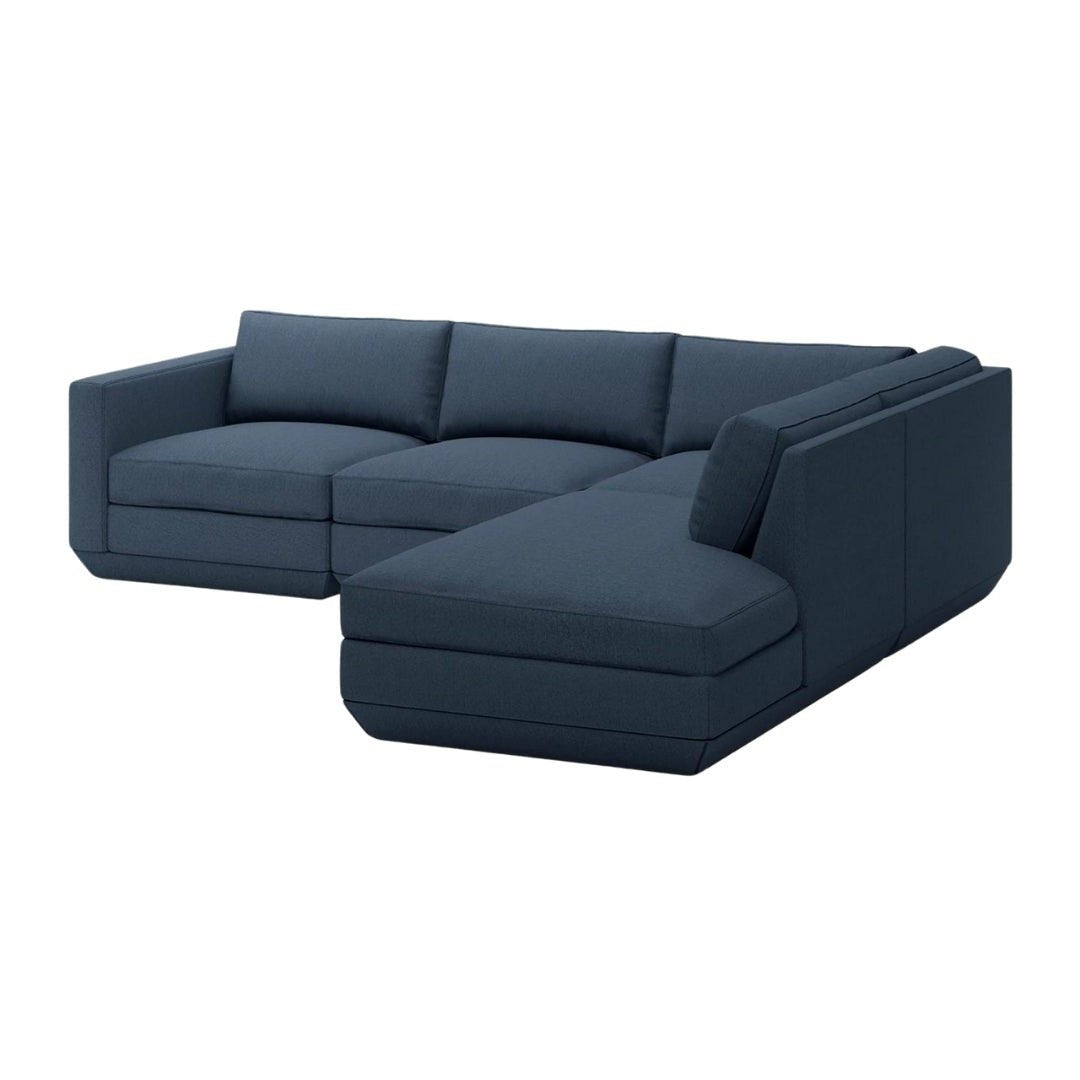 Podium Modular 4PC Lounge Sectional A - ökenhem