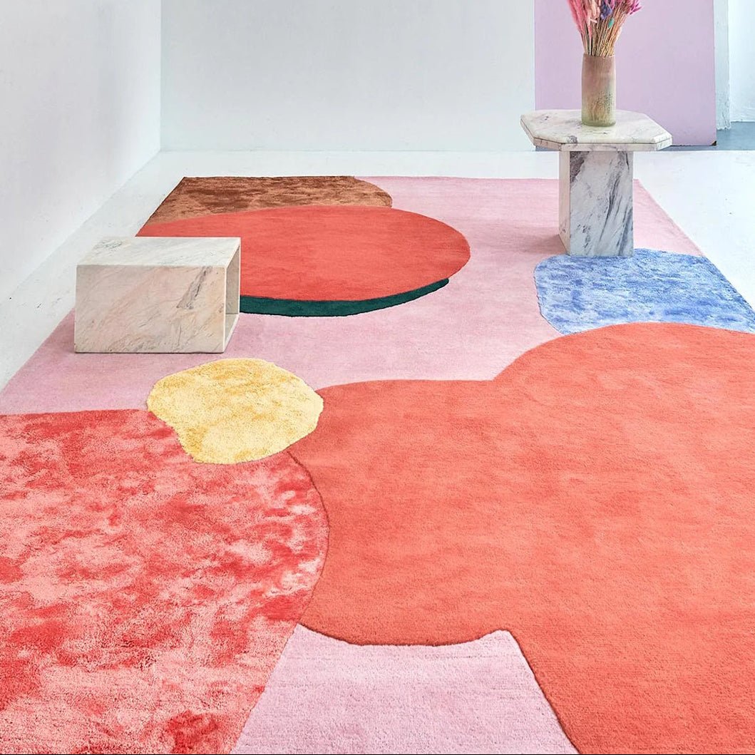 Poppy Kalas Wool Rug - Flower Field - ökenhem
