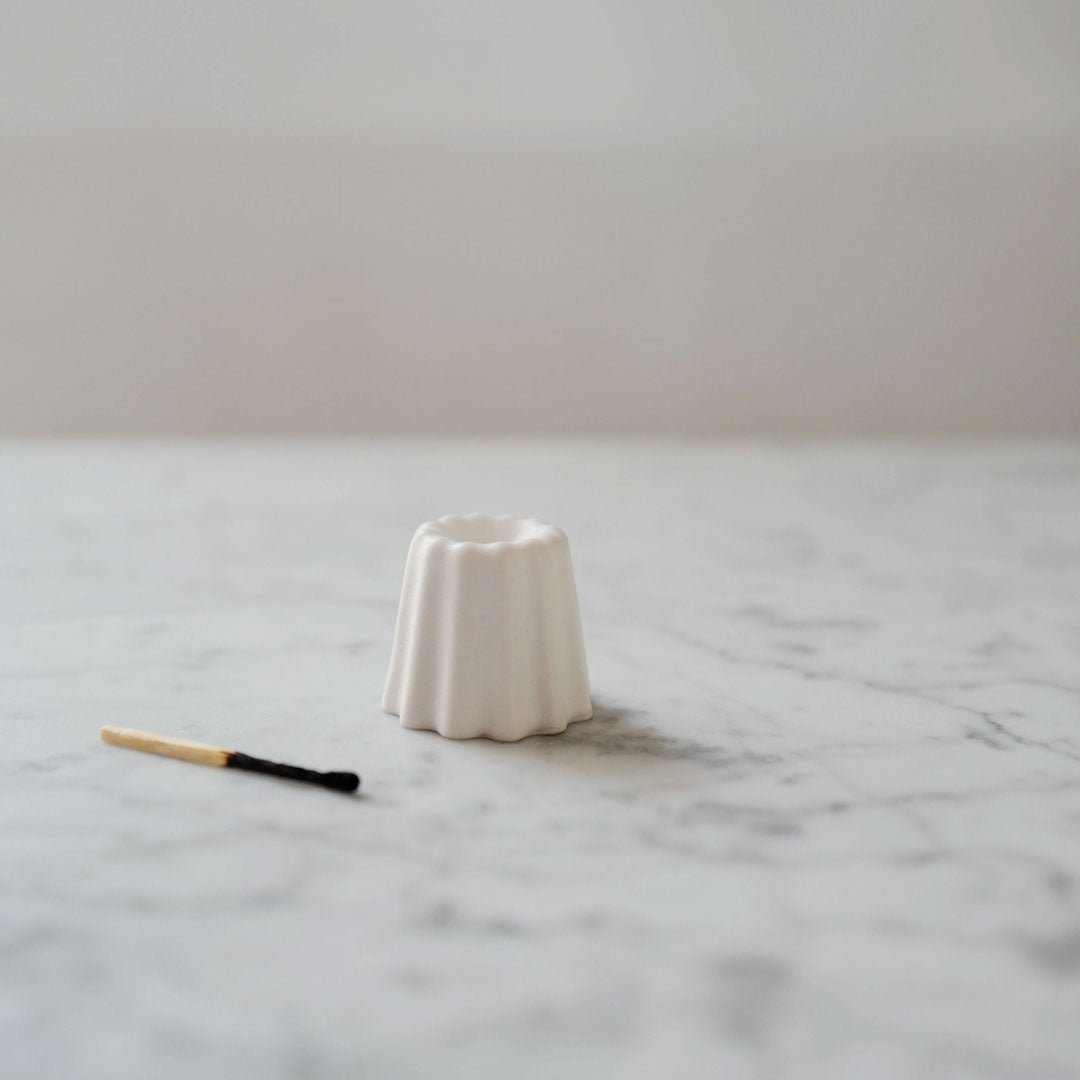 Porcelain Slim Candle Holder - ökenhem