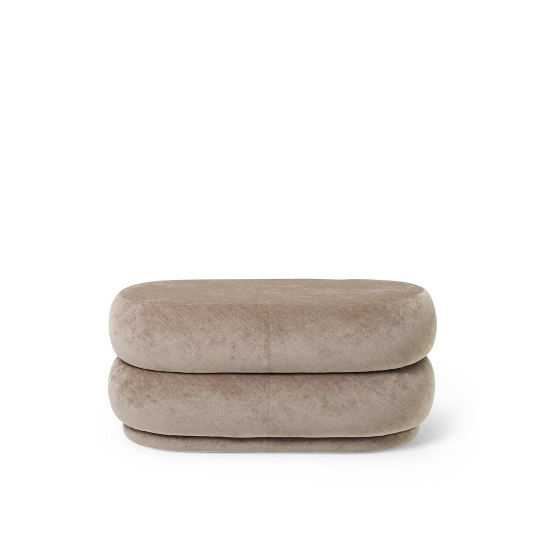 Pouf Oval - Faded Velvet - ökenhem