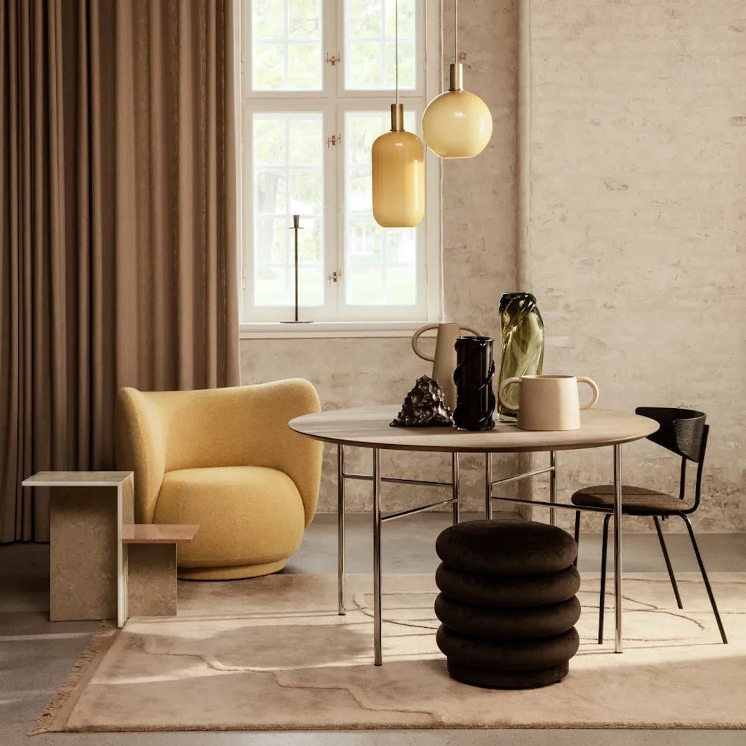 Pouf Round - Faded Velvet - ökenhem