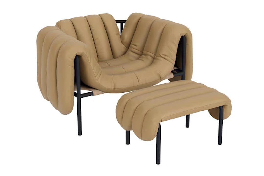 Puffy Lounge Chair + Ottoman - ökenhem