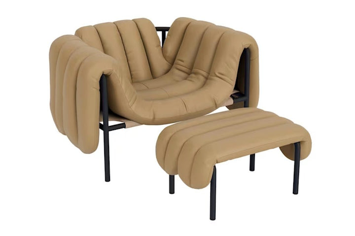 Puffy Lounge Chair + Ottoman - ökenhem