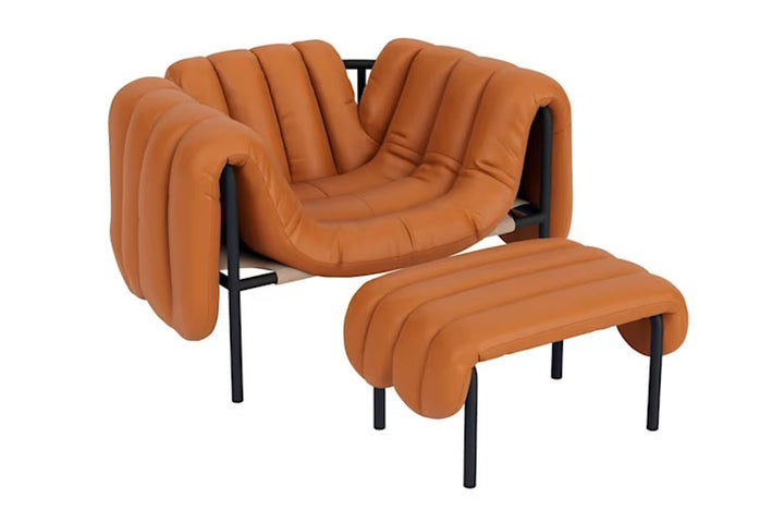 Puffy Lounge Chair + Ottoman - ökenhem