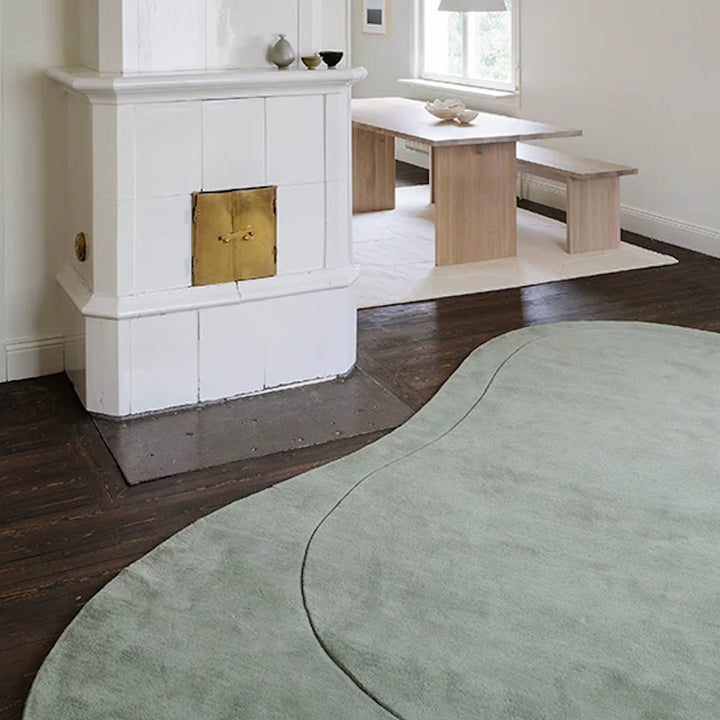 Residue Wool Rug - Sage - ökenhem