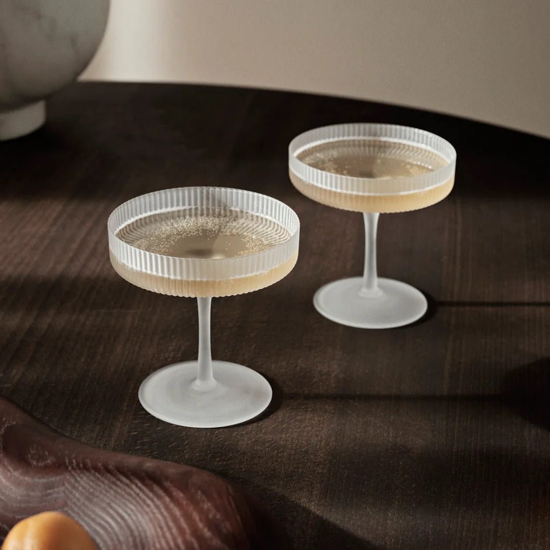 Ripple Champagne Saucers - Set of 2 - ökenhem